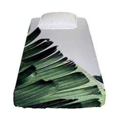 Banana Leaves Fitted Sheet (single Size) by goljakoff