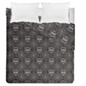 Skull And Spider Web On Dark Background Duvet Cover Double Side (Queen Size) View2