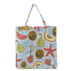 Tropical Pattern Grocery Tote Bag by GretaBerlin