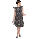 Moth pattern Tie Up Tunic Dress View2