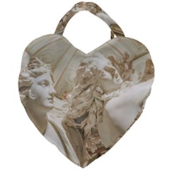 Apollo And Daphne Bernini Masterpiece, Italy Giant Heart Shaped Tote by dflcprintsclothing