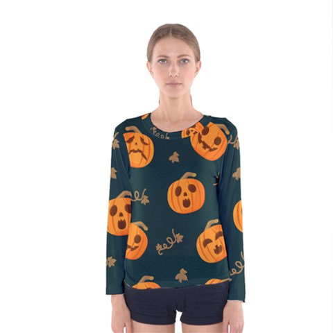 Halloween Women s Long Sleeve Tee by Sobalvarro