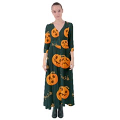 Halloween Button Up Maxi Dress by Sobalvarro