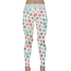 Aqua Coral Classic Yoga Leggings by CuteKingdom