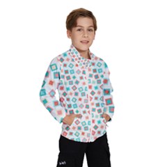 Aqua Coral Kids  Windbreaker by CuteKingdom