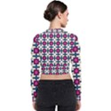 Geometric Long Sleeve Zip Up Bomber Jacket View2