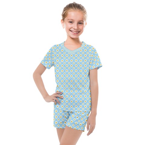 Daisies Kids  Mesh Tee And Shorts Set by CuteKingdom