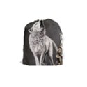 Arctic Wolf Drawstring Pouch (Medium) View1