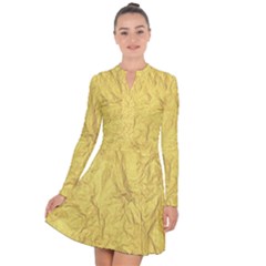 Gold Foil Long Sleeve Panel Dress by CuteKingdom