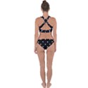 Black And White Baseball Motif Pattern Cross Back Hipster Bikini Set View2