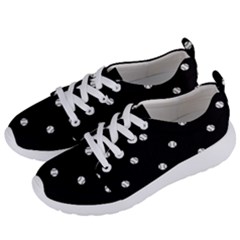 Black And White Baseball Motif Pattern Women s Lightweight Sports Shoes by dflcprintsclothing