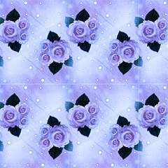 Lavander Vintage Roses And Polka Dot by FloraaplusDesign