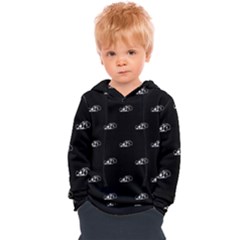 Formula One Black And White Graphic Pattern Kids  Overhead Hoodie by dflcprintsclothing