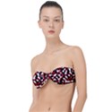 Camouflage Rouge/Blanc Classic Bandeau Bikini Top  View1