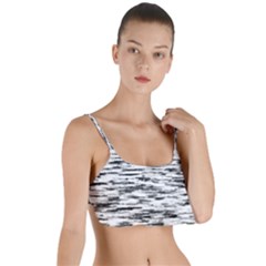 Texture Noir/gris Layered Top Bikini Top  by kcreatif