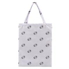 American Football Ball Motif Print Pattern Classic Tote Bag by dflcprintsclothing