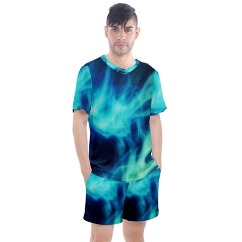 Glow Bomb  Men s Mesh Tee And Shorts Set by MRNStudios