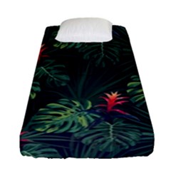 Tropical Flowers Fitted Sheet (single Size) by goljakoff