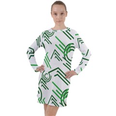 Sp 802 Long Sleeve Hoodie Dress by Eskimos