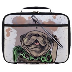 Pug Lover Coffee Full Print Lunch Bag by EvgeniaEsenina