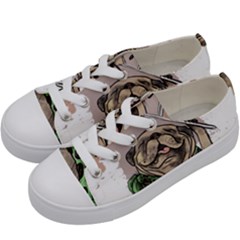 Pug Lover Coffee Kids  Low Top Canvas Sneakers by EvgeniaEsenina