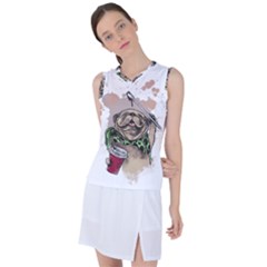 Pug Lover Coffee Women s Sleeveless Sports Top by EvgeniaEsenina