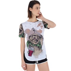 Pug Lover Coffee Perpetual Short Sleeve T-shirt by EvgeniaEsenina