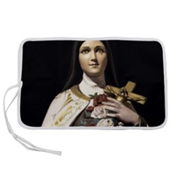 Virgin Mary Sculpture Dark Scene Pen Storage Case (l) by dflcprintsclothing