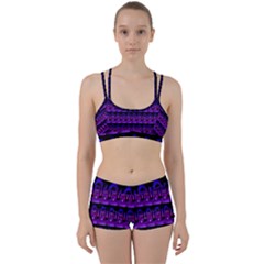 Violet Retro Perfect Fit Gym Set by Sparkle