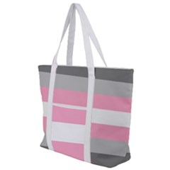 Demigirl Pride Flag Lgbtq Zip Up Canvas Bag by lgbtnation