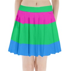 Polysexual Pride Flag Lgbtq Pleated Mini Skirt by lgbtnation