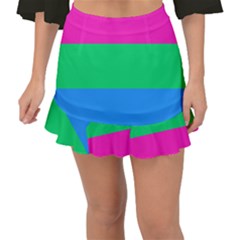 Polysexual Pride Flag Lgbtq Fishtail Mini Chiffon Skirt by lgbtnation