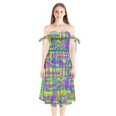 Mosaic Tapestry Shoulder Tie Bardot Midi Dress by essentialimage