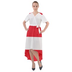 Flag Of Austria Front Wrap High Low Dress by FlagGallery