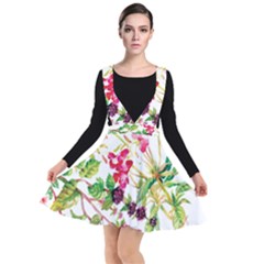 Spring Flowers Plunge Pinafore Dress by goljakoff