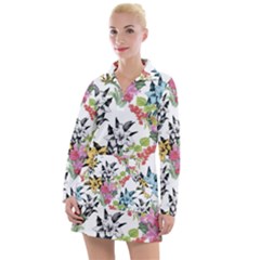 Summer Flowers Women s Long Sleeve Casual Dress by goljakoff