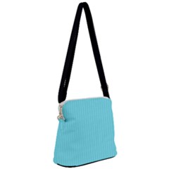 Arctic Blue & Black -  Zipper Messenger Bag by FashionLane