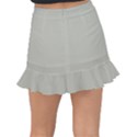 Silver Cloud Grey & Black - Fishtail Mini Chiffon Skirt View2