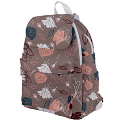 Rose -01 Top Flap Backpack by LakenParkDesigns