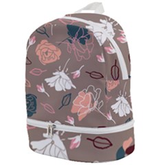 Rose -01 Zip Bottom Backpack by LakenParkDesigns