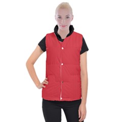 Amaranth Red & Black - Women s Button Up Vest by FashionLane