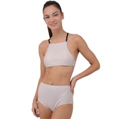 Antique White & Black - High Waist Tankini Set by FashionLane