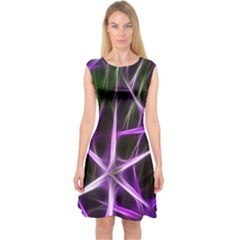 Neurons Brain Cells Imitation Capsleeve Midi Dress by HermanTelo