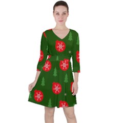 Christmas 001 Ruffle Dress by MooMoosMumma