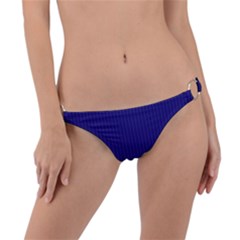 Berry Blue & White - Ring Detail Bikini Bottom by FashionLane