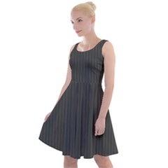 Beluga Grey & White - Knee Length Skater Dress by FashionLane