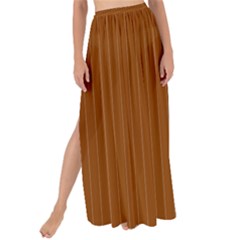 Rusty Orange & White - Maxi Chiffon Tie-up Sarong by FashionLane