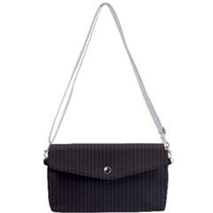 Onyx Black & White - Removable Strap Clutch Bag by FashionLane