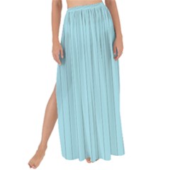 Blizzard Blue & Black - Maxi Chiffon Tie-up Sarong by FashionLane