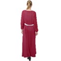 Vivid Burgundy & White - Maxi Chiffon Beach Wrap View2